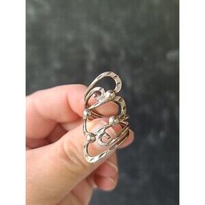 925 Sterling Silver Statement Ring, SIZE US 6.5 Vintage
